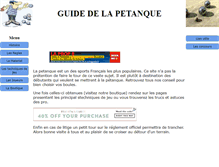 Tablet Screenshot of petanque-passion.eu